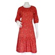 Floral 2 Women Dress WD005 (Red) Medium