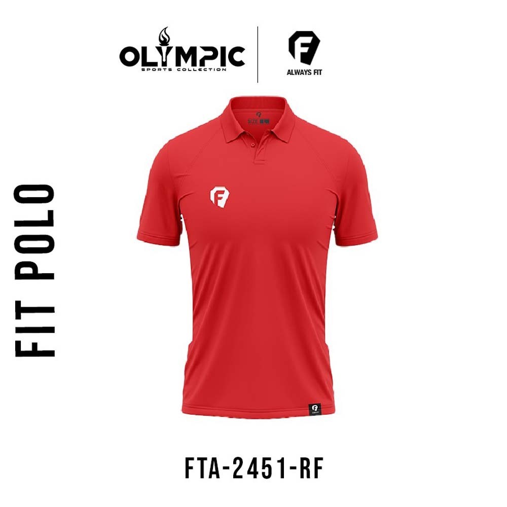 Fit Polo FTA-2451-RF Red (Extra Large)