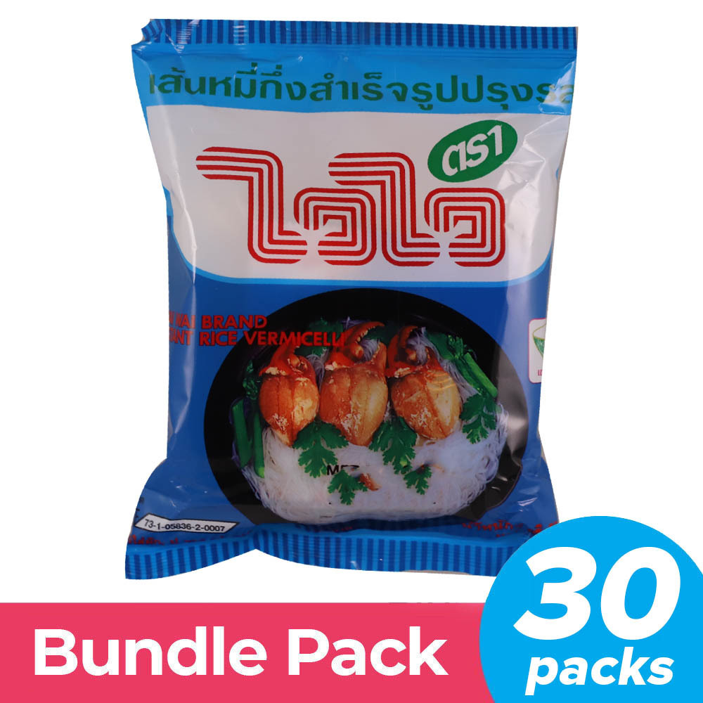 Wai Wai Instant Rice Vermicelli Crab 30PCSx55G