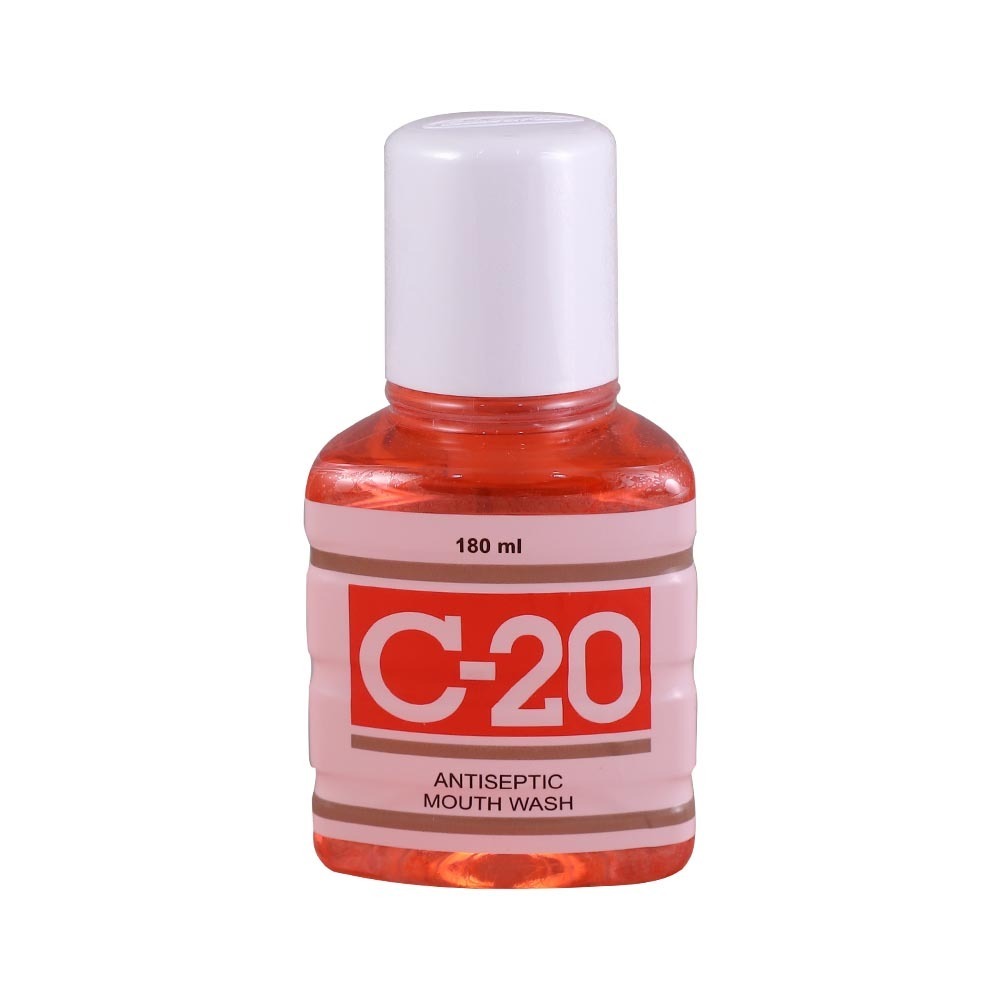 C-20 Antiseptic Mouthwash 180ML (Red)