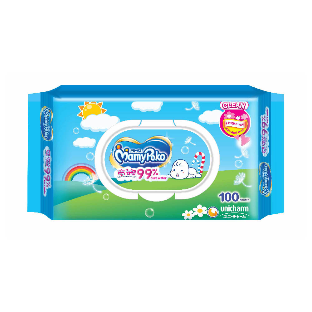 Mamypoko Baby Wipes Fragrance Wipes 100PCS