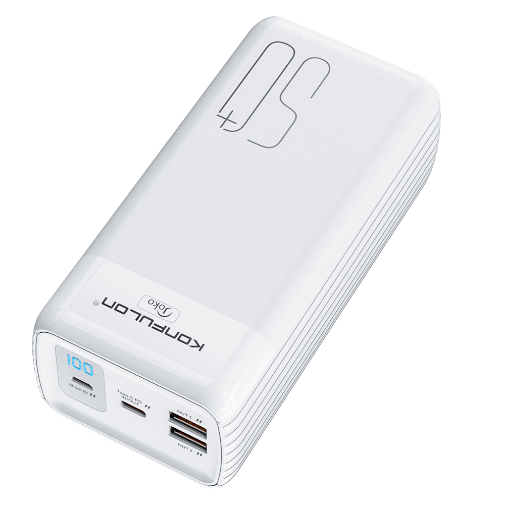 Konfulon A24Q (50000mAh Fast Charging 22.5W Power Bank) White