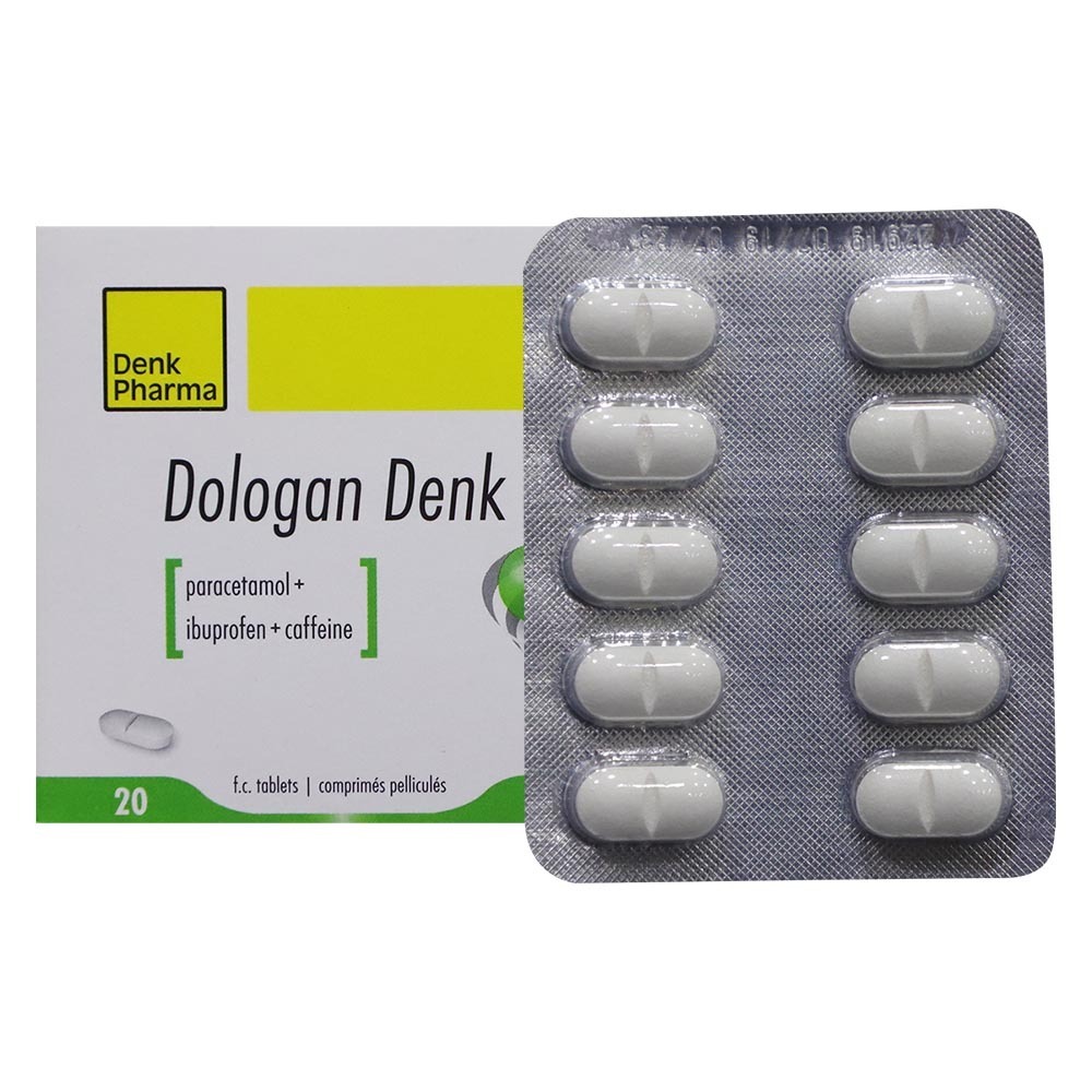 Dologan Denk Paracetamol Ibuprofen Caffeine 10Tabletsx2