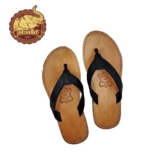 Sin Pauk Men Leather Slipper SD-25 Black (No-40)