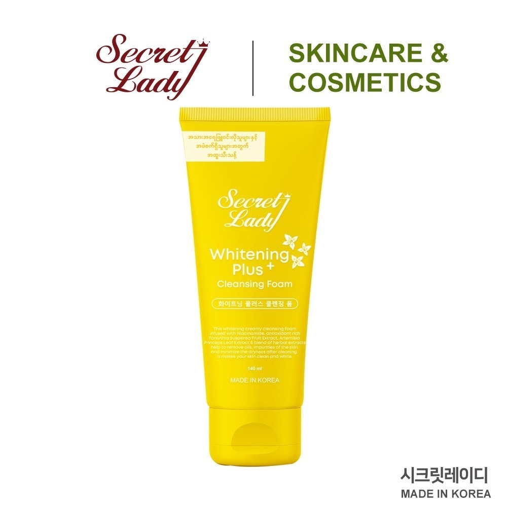 Secret Lady Whitening Plus + Cleansing Foam 140ML