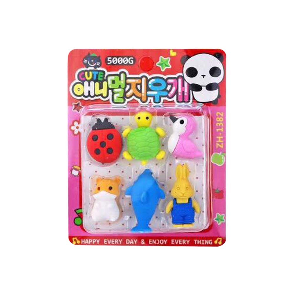 Cute Eraser Oh4 6PCS 21400001