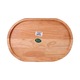 Burma Collection Oval Wooden Tray 14X8X1.5IN