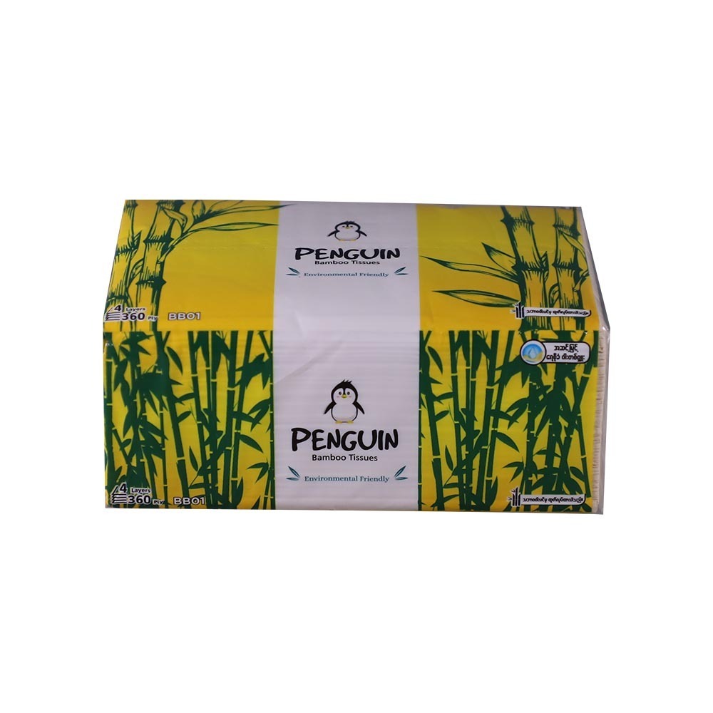 Penguin Bamboo Facial Tissue 4Ply 360PCS