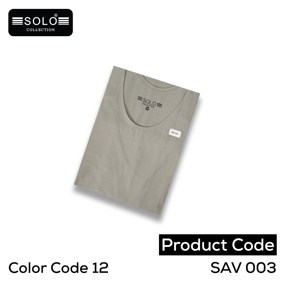Solo Collection Men Plain Vest SAV 003 (Code 12-XXL)