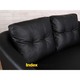 Winner H-MAX PVC 2/S Sofa Black