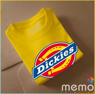 memo ygn Dickies unisex Printing T-shirt DTF Quality sticker Printing-Red (XXL)