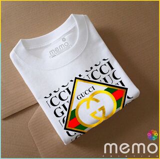 memo ygn GUCCI Square unisex Printing T-shirt DTF Quality sticker Printing-Black (Medium)