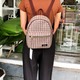 Konoko Cotton Mini Backpack M Size Brown Tweed K1008