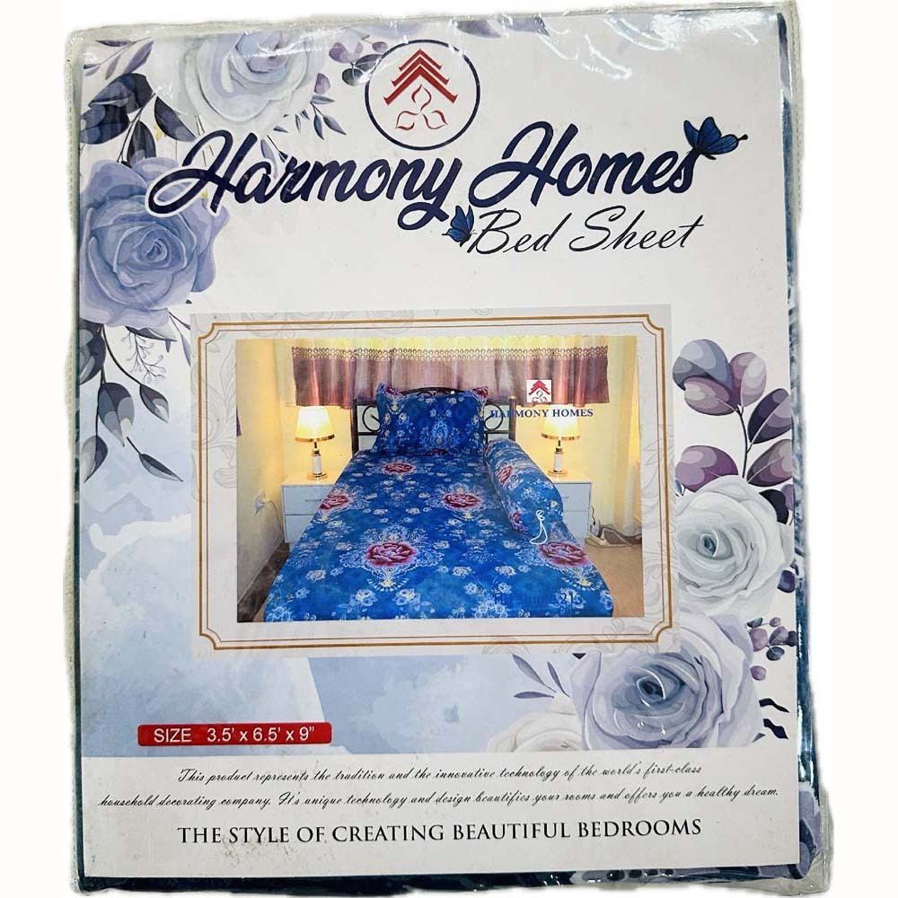 Harmoy Homes Bed Sheet Single BS06 (HH Single-213)