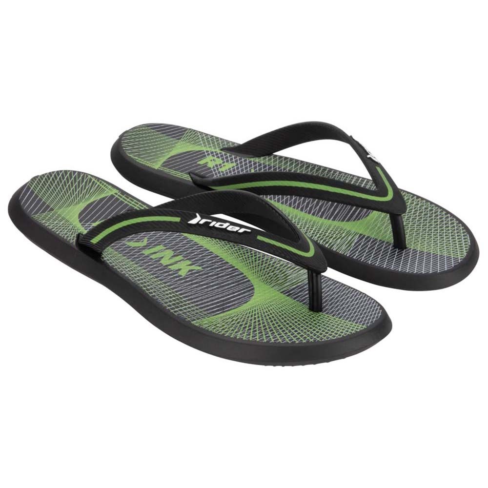 Rider R1 Ink Ad Flip (No-10) Black & Green 210611AY71810