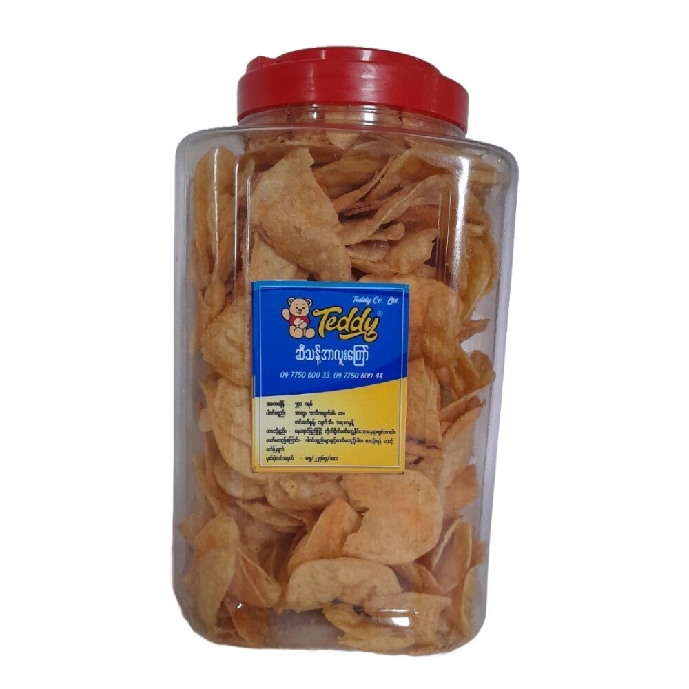 Teddy Potato Chips Plain 530G (Cheese)