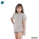 Max & Mia Girl Short-Sleeve Polo Top MM9926 Gray Large