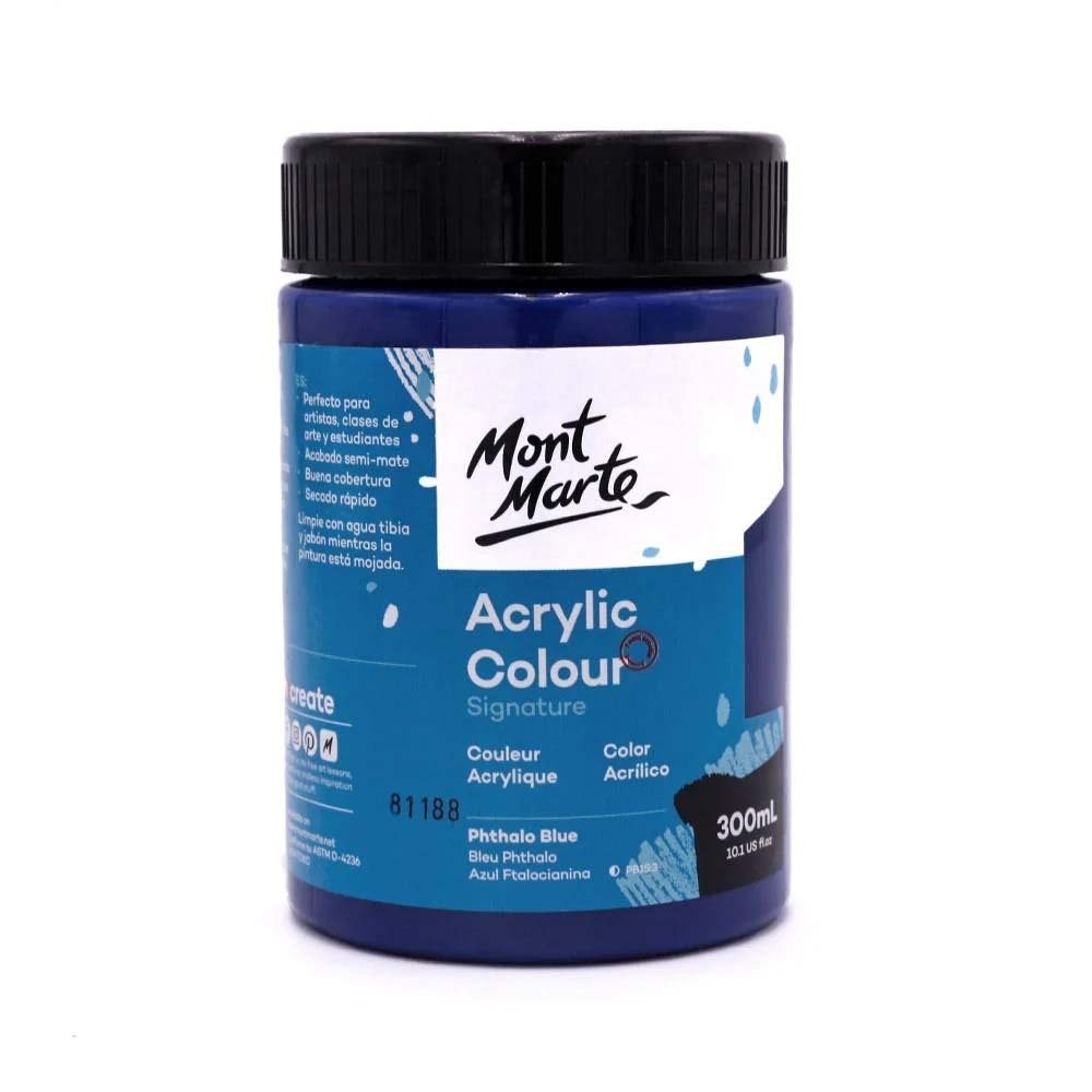 M.M. Acrylic Colour 300ML - Phthalo Green