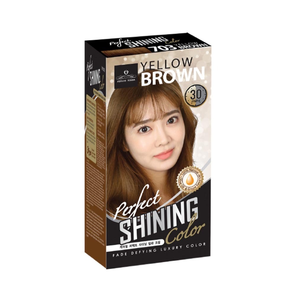 Feelre Korea Perfect Shining Hair Colour No(703) Yellow Brown 60ML