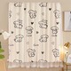 Beauty House Double-Layer Self-Adhesive Window Curtain 1PC Random
