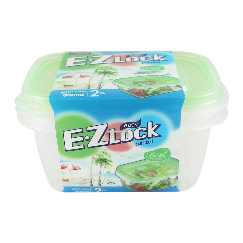 Lock&Lock Ez Pastel Box 800ML 2PCS HLE6320W