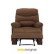 Furinbox  Riley Fabric Manual Recliner 1/S Brown