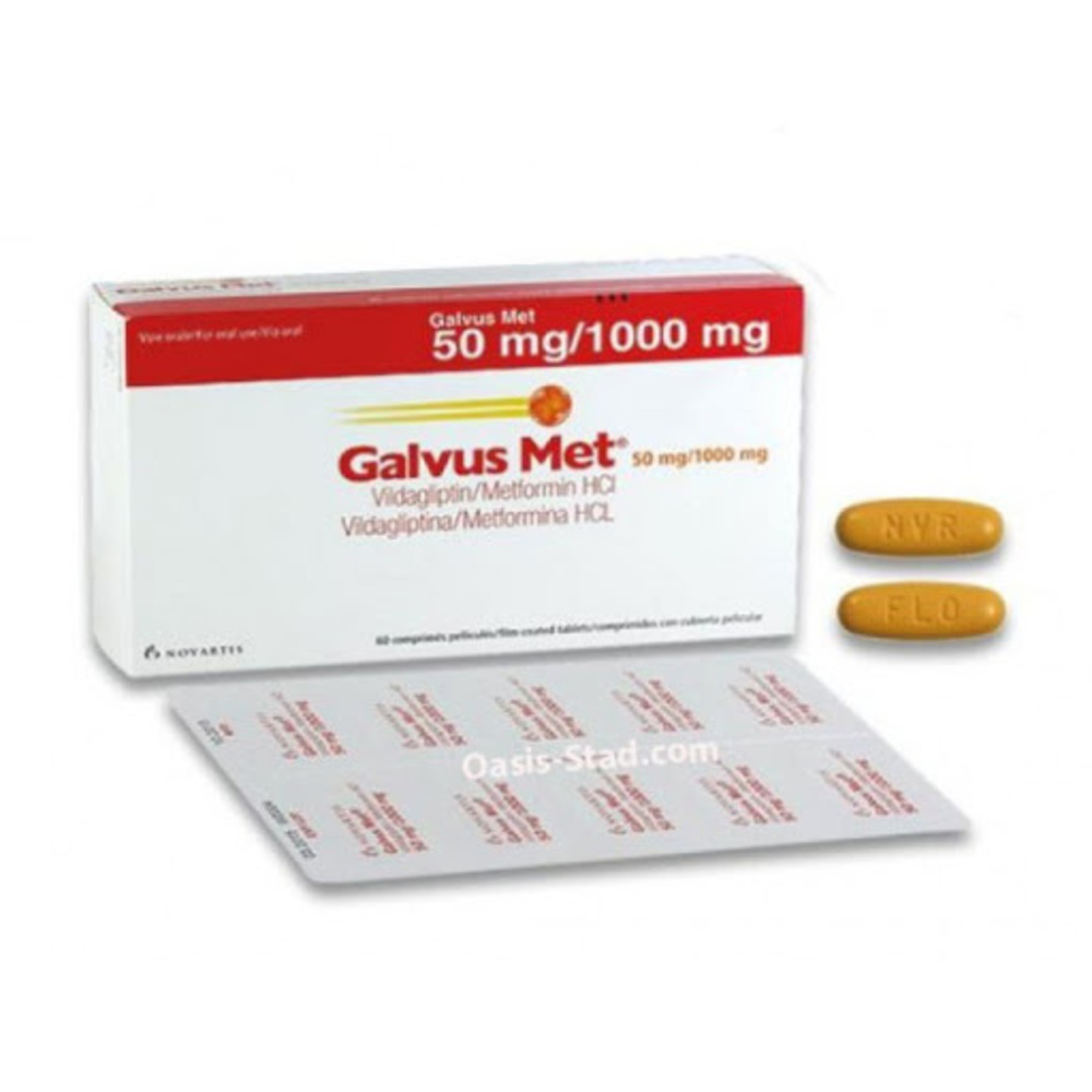 Galvus Met Vildagliptin Metformin Hcl 1000MG 10Tablets