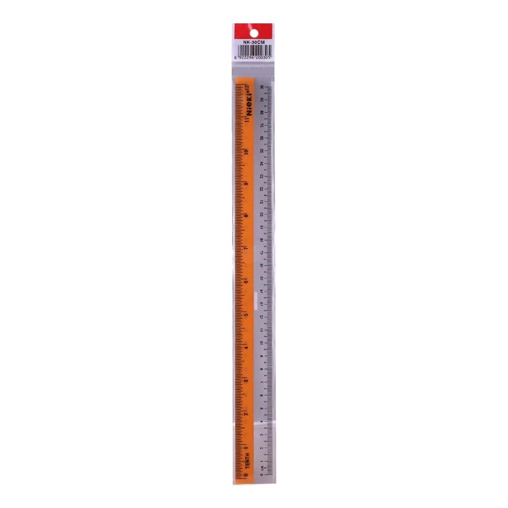 Nieki Plastic Ruler 12IN NK-30CM