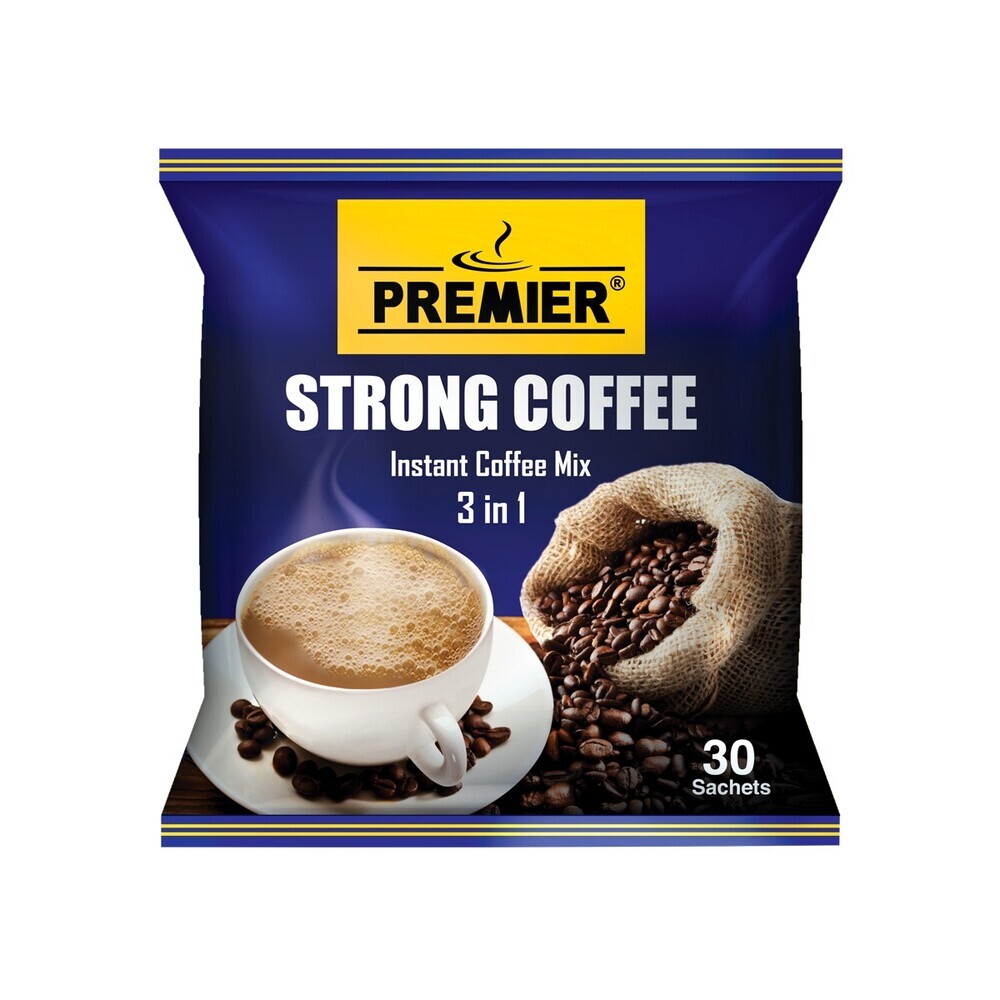 Premier 3 in 1 Instant Strong Coffee  540G 30 Sachets