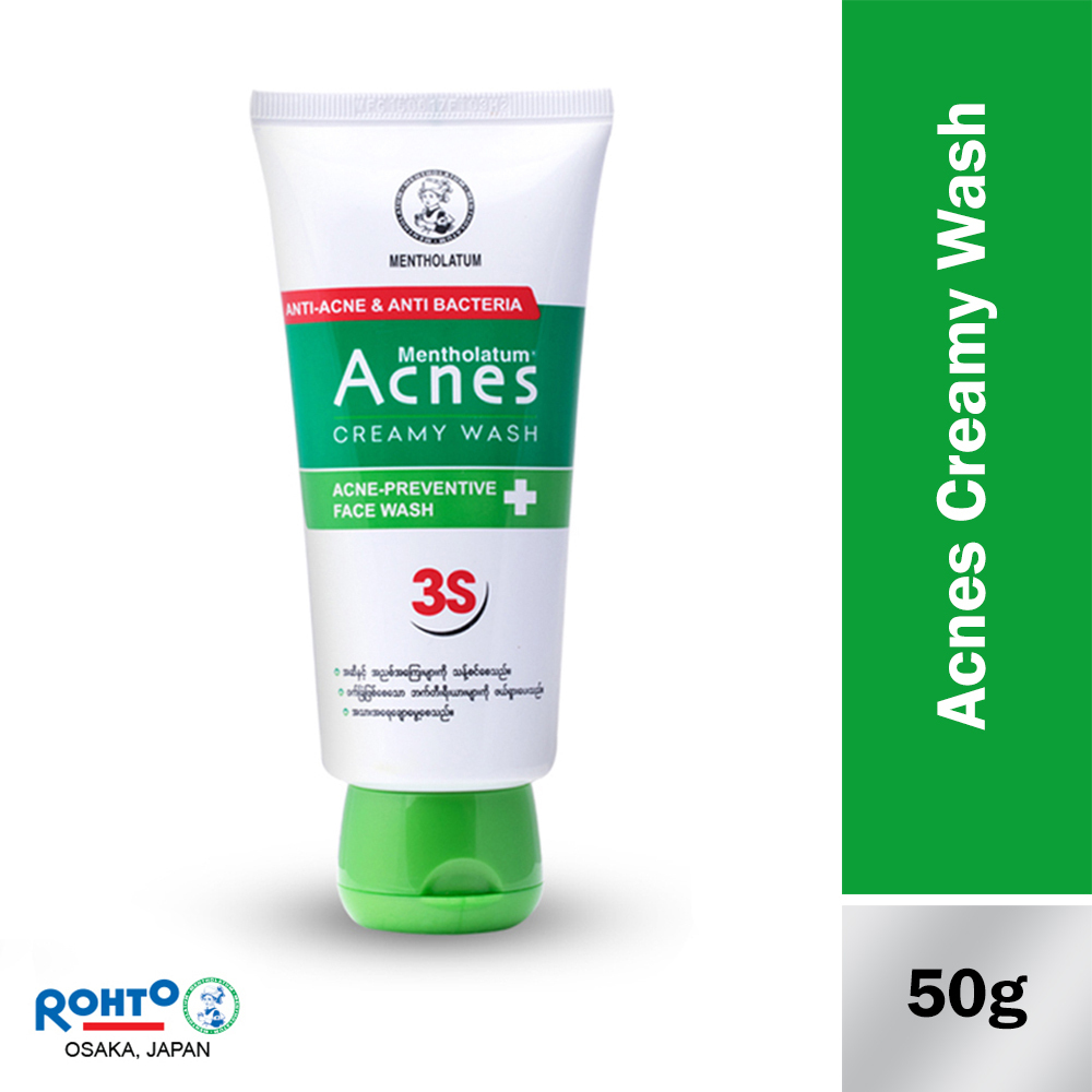 Rohto Acnes Creamy Facial Cleanser 50G