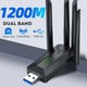 WiFi USB Adapter Dual Band Powerful Antenna Wireless Receiver COM0001043N