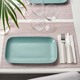 FARGKLAR Plate Matt Light Turquoise (4PCS) 30x18CM