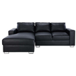 Index Polly PVC L-Shape Sofa/R BK