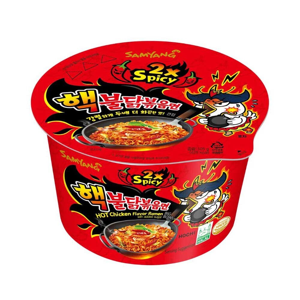 Samyang 2Xspicy Hot Chicken Flavor Ramen Bowl 105G