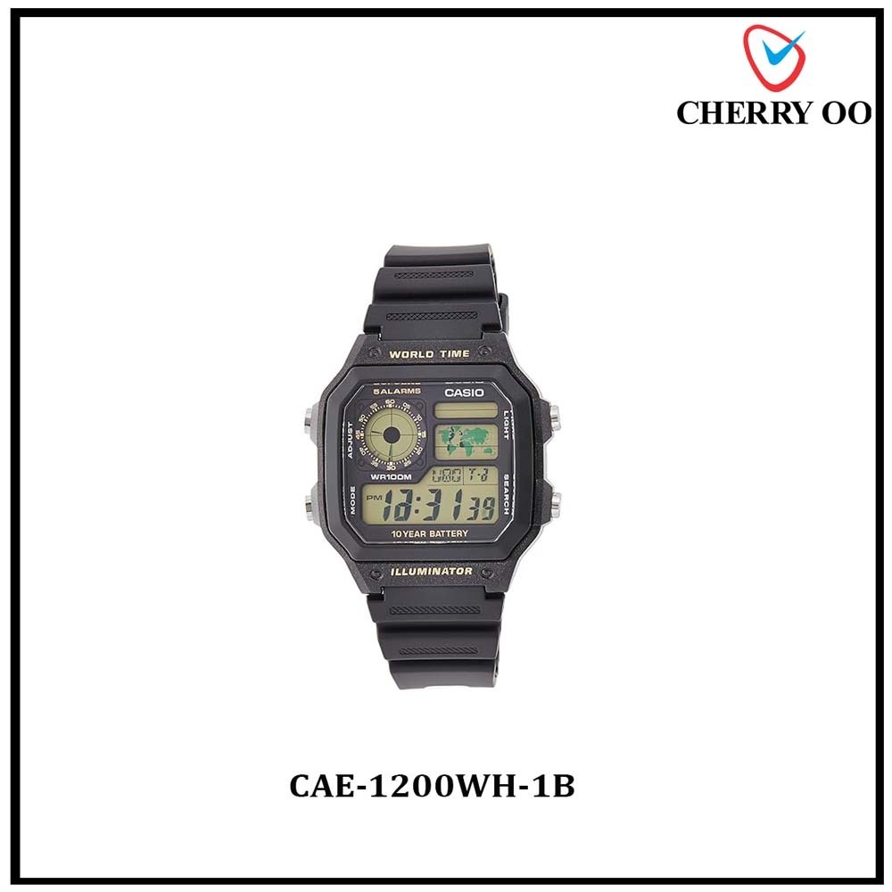 Casio GENERAL Men Watch CAE-1200WH-1B  Cherry Oo