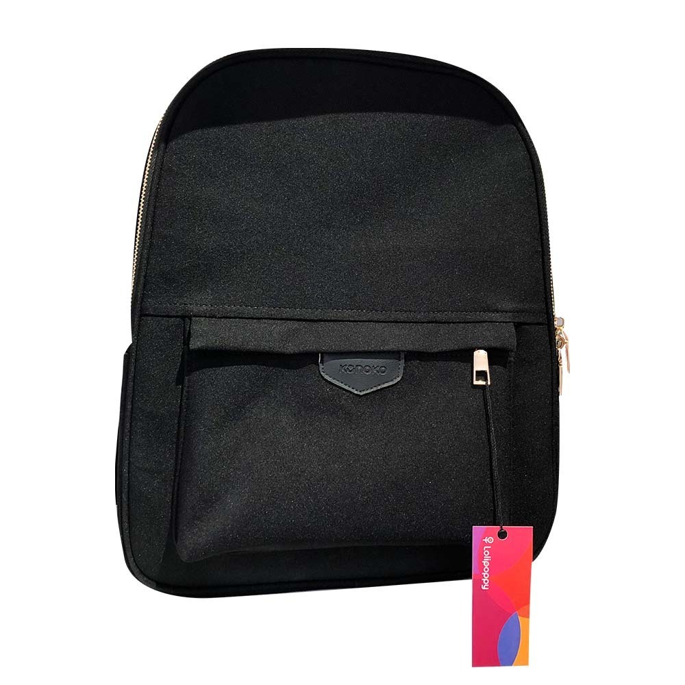 Konoko Cotton Backpack L Size (Black)