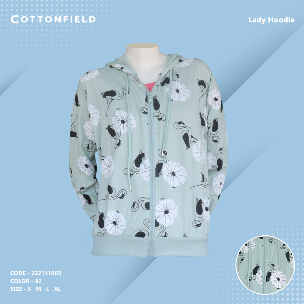 Cottonfield Women Hoodie with zip C82 (XL)