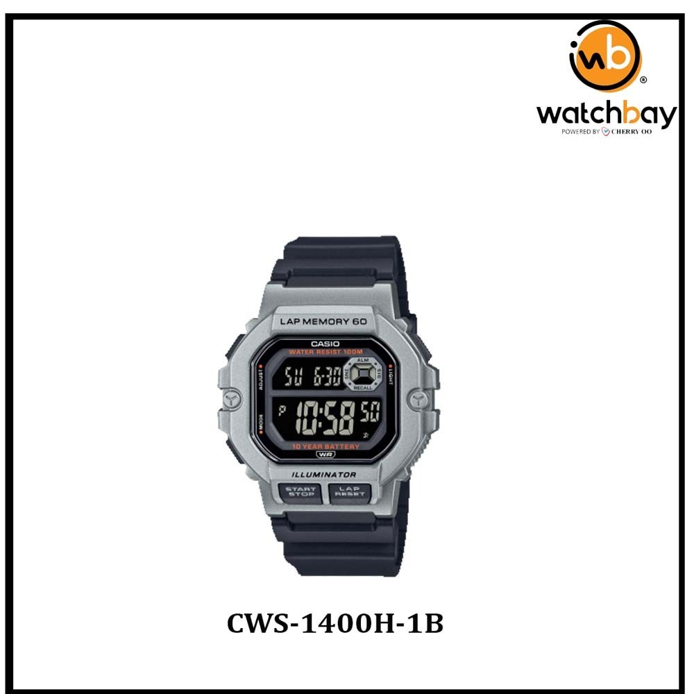 Casio Women Watch CWS-1400H-1B Cherry Oo