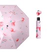 Automatic 3 Fold Fruit Printed Umbrella Pink