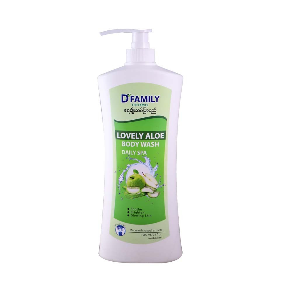 D Family Body Wash Lovely Aloe 1000ML