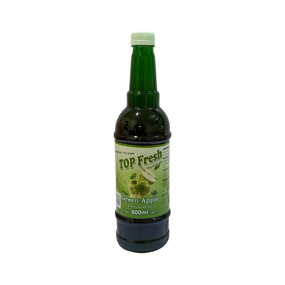 Top Fresh Green Apple Premium Syrup 800ML