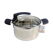 Stainless Steel Stock Pot with Glass Lid 22cm MD-021-3