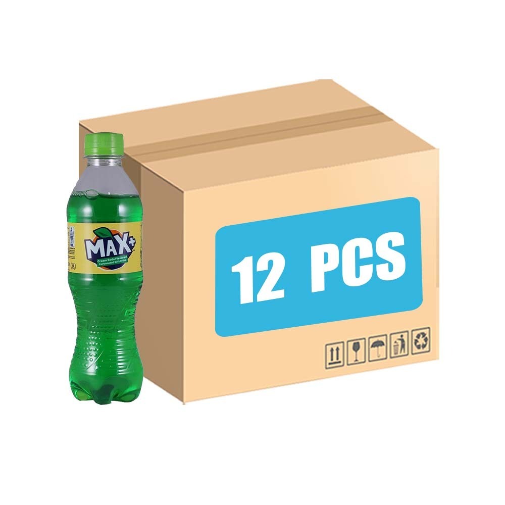 Max Plus Cream Soda Carbonated Soft Drink 350MLx12PCS