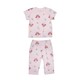 Te Te & Ta Ta T Shirt Short Sleeves & Long Pants Pink (2Pcs/1Set) KTSP-SL101