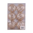 X`Mas Ornament Ball 8CM 6PCS E-466008