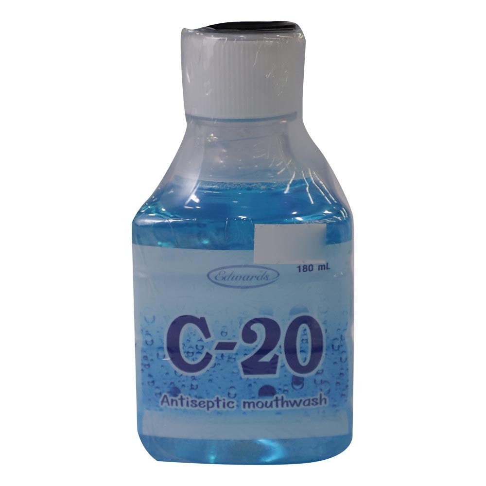 C-20 Antiseptic Mouthwash 180ML (Blue)