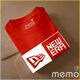 memo ygn new era  unisex Printing T-shirt DTF Quality sticker Printing-Red (XL)