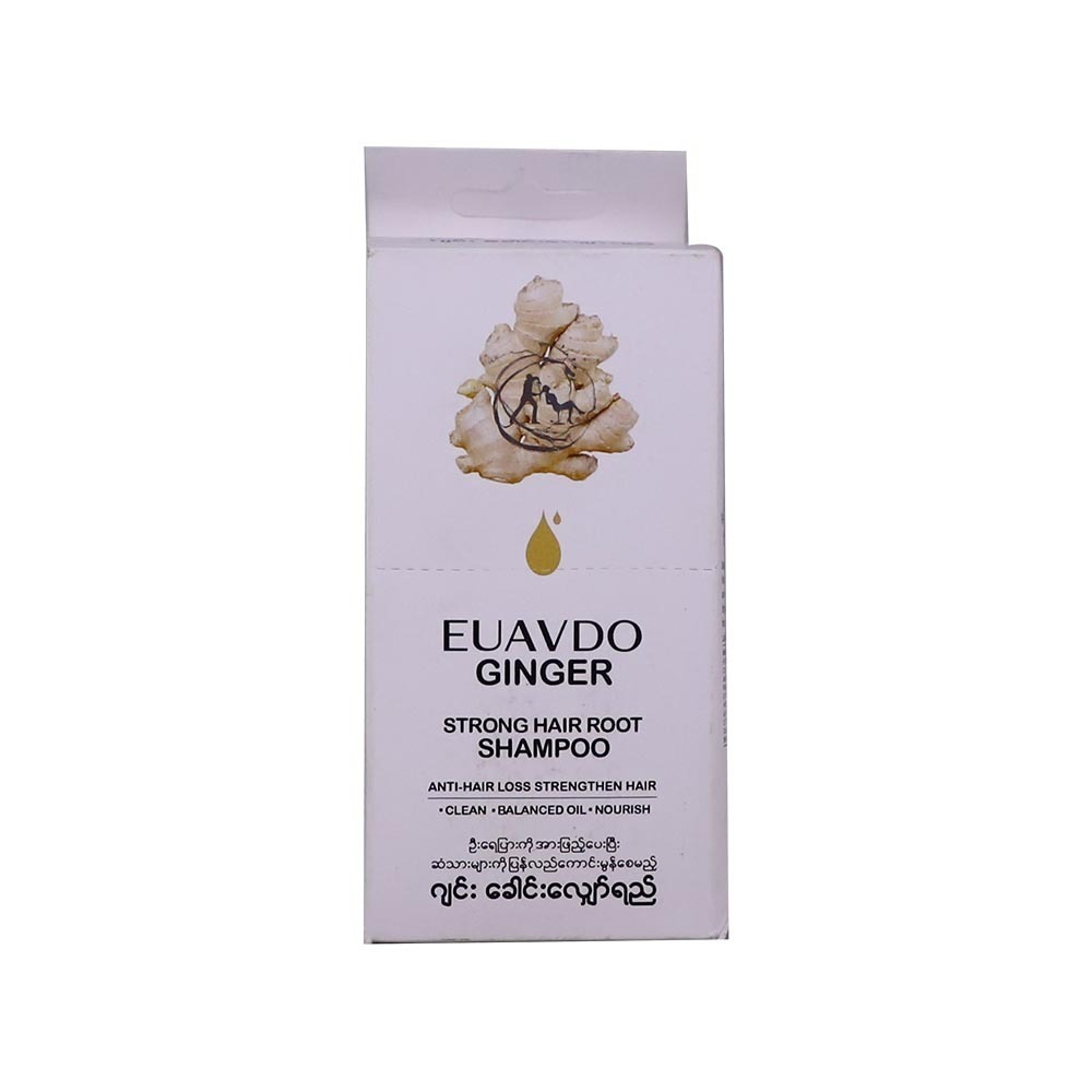 Euavdo Shampoo Ginger Strong Hair 10MLx12