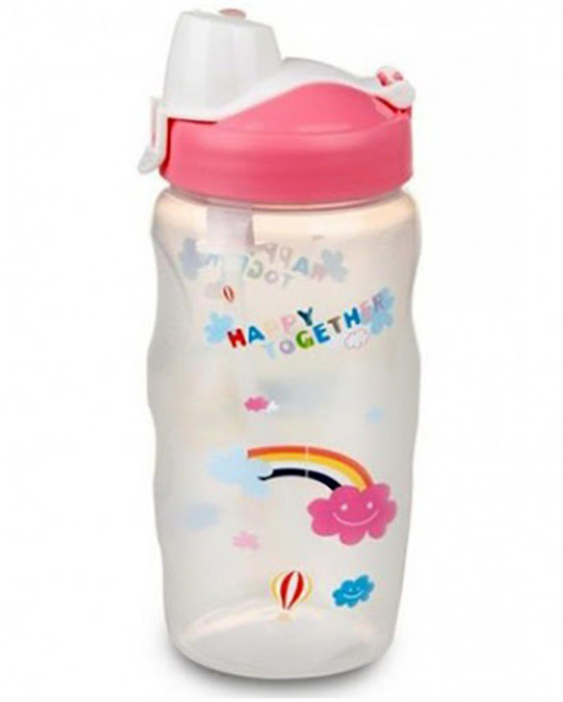 Lock&Lock Water Bottle Wstrawpink 350ML HPP726T