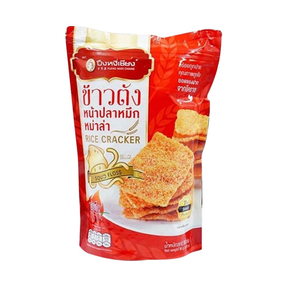 Pueng Ngee Chiang Rice Cracker Spicy Squid Floss 35G